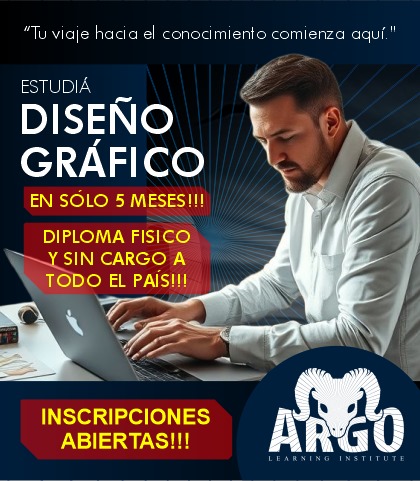 Flyer Curso Diseño Gráfico página web 2